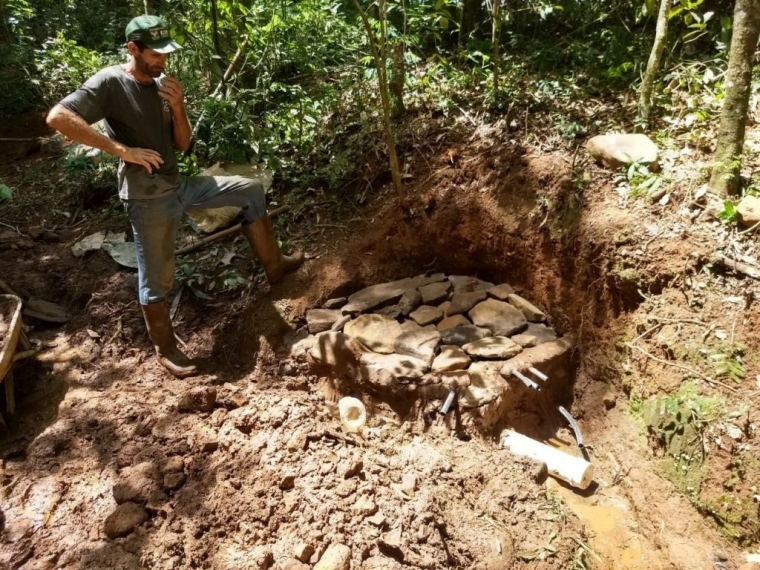 Secretaria de Agropecuária do Município de Nova Laranjeiras, esta dando continuidade ao programa de proteção de fontes.